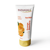 Patanjali Orange Aloevera Face Wash for Gentle Cleanser Removes Dirt Oil Refreshes Skin Natural Care for All Skin Types - safuroncart